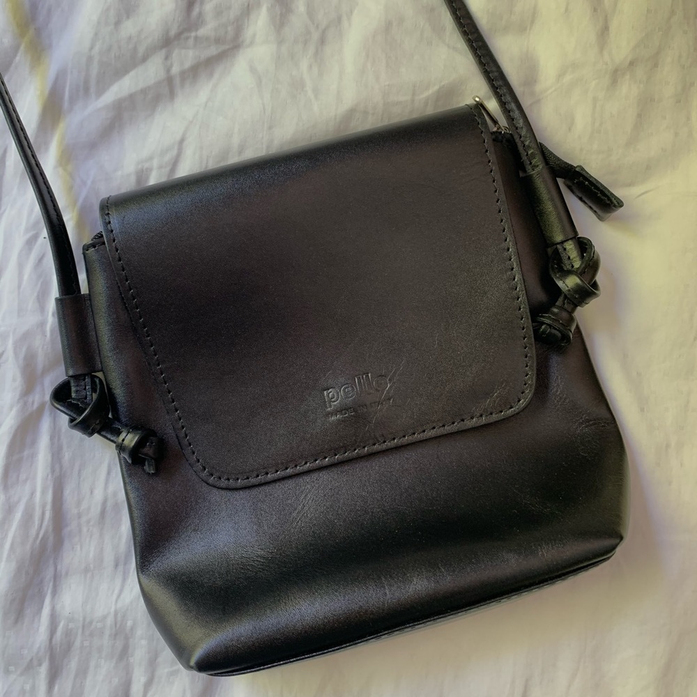 Pello black italian leather purse NWOT